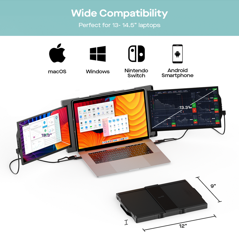 Mobile Pixels Trio 2.0 13.3" 便攜式雙螢幕顯示器