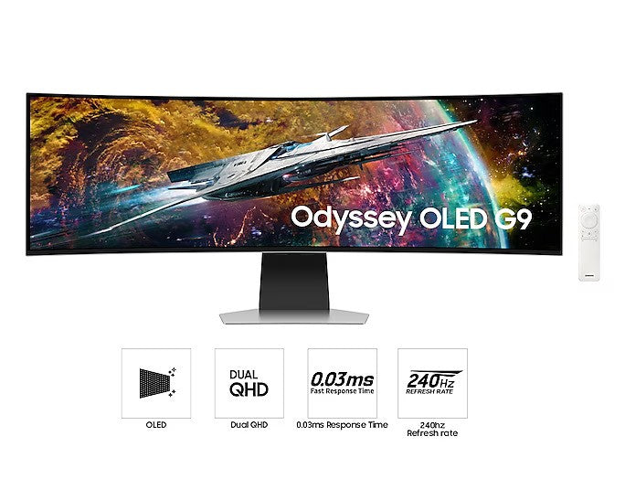 Samsung 49" Odyssey OLED G9 曲面電競顯示器 (240Hz)