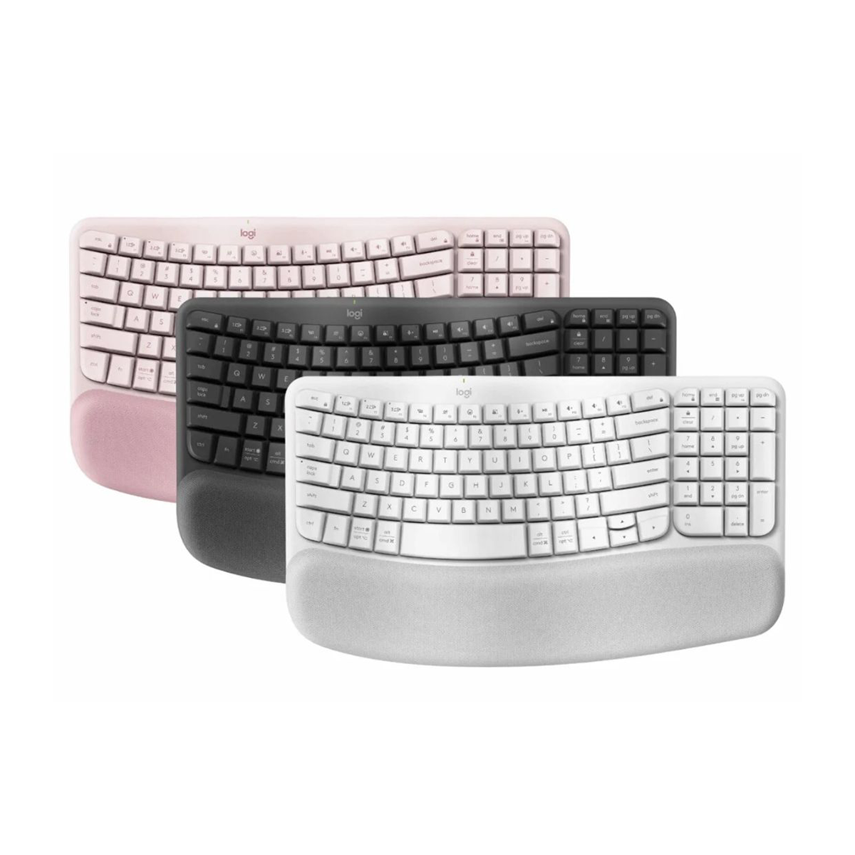 WAVE KEYS Ergonomic Wireless Keyboard